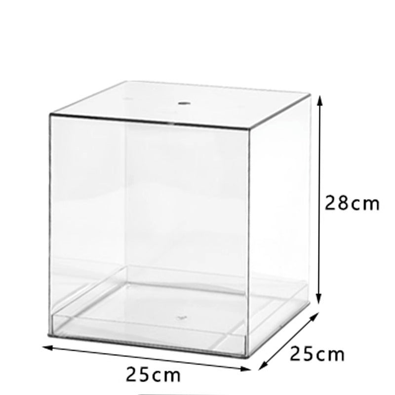 High Transparency Acrylic Wedding Flower Box, Square Shape Fresh Flower Arranging Container