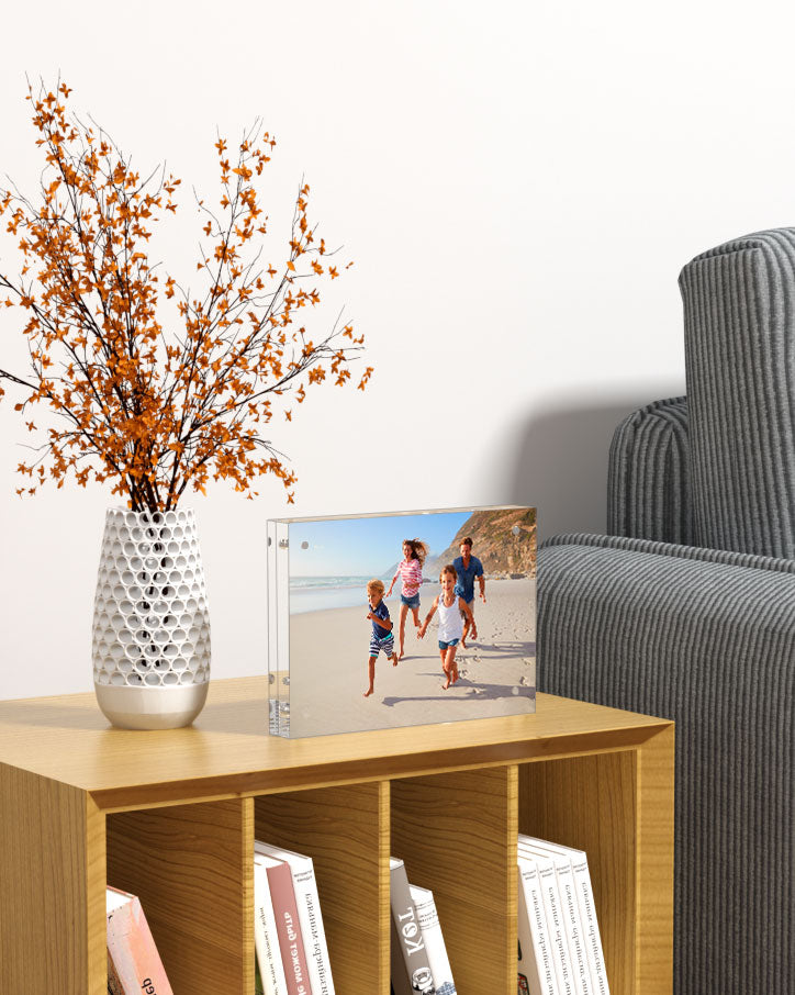 Acrylic Picture Frames Acrylic Photo Frame Magnetic Desktop Display Double Sided Acrylic Frame Freestanding Floating Frames