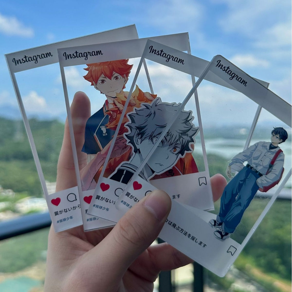 Acrylic Photo Card, Anime Kpop Star Group Photo Transparent Collectible Card