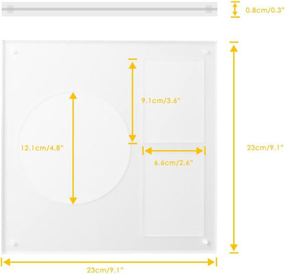 Customizable Acrylic CD & Vinyl Record Display Stand Kpop Album Organizer with Photocard Storage for Collectors