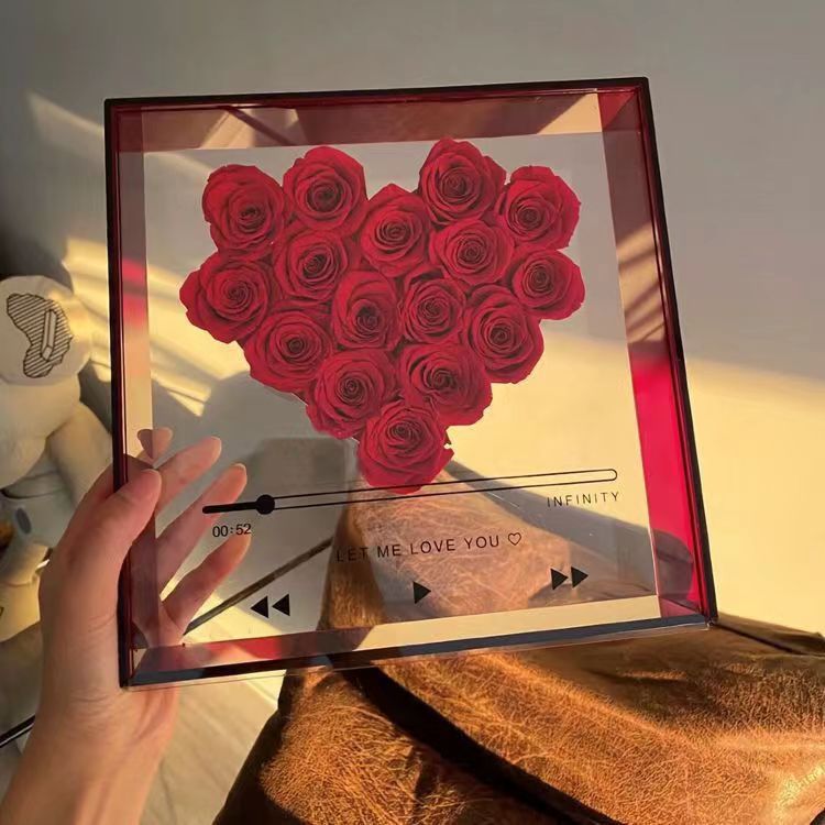 Acrylic Wedding Favor Box, Minimalist Romantic Packaging for Gifts