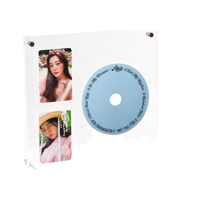 Customizable Acrylic CD & Vinyl Record Display Stand Kpop Album Organizer with Photocard Storage for Collectors