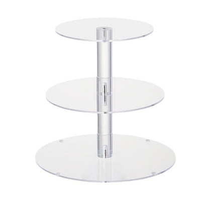 Acrylic Wedding Cake Stand, Transparent Round Multi-Layer Dessert Display Rack, Birthday Decoration Display