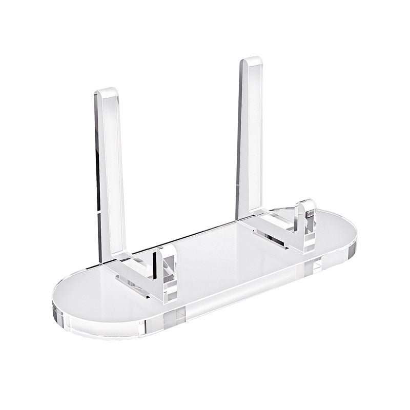 Clear Acrylic Anime Stand – Multi-Purpose Display for Badges, Pins, Keychains, and Figures