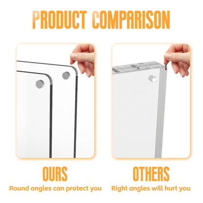 Customizable Magnetic Polaroid Photo Holder Acrylic Fridge Magnet Frame & Instant Photo Organizer