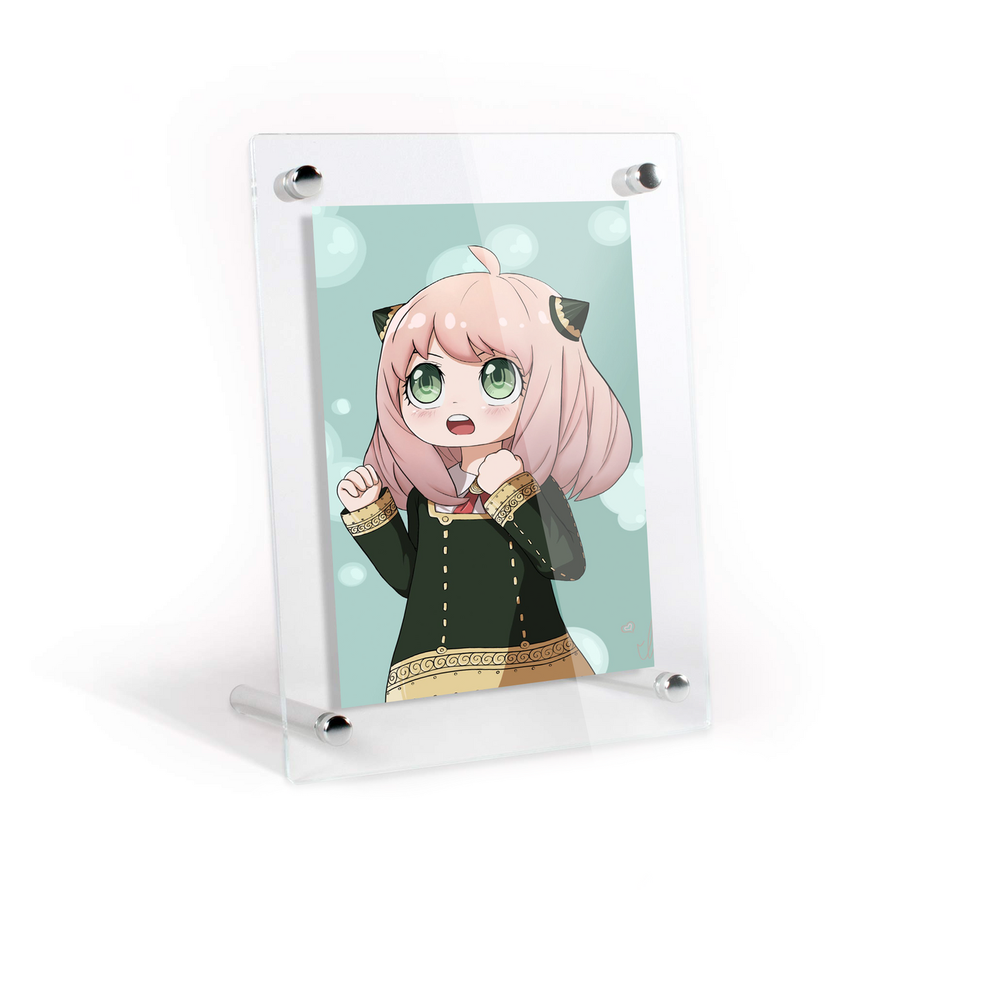 Acrylic Picture Frame Floating Look，3MM + 3MM Thickness Clear Photo Frame