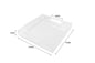 12x16 Inches -Spill Proof  Acrylic Serving Tray   Decorative Tray Organiser for Ottoman Coffee Table Countertop with Handles