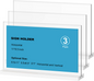 8.5x11 Acrylic Sign Holder 3 Pack Vertical Double-Sided Display