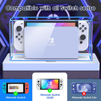 Custom Transparent Acrylic Display Case with LED Lighting – Dustproof Cover for Nintendo Switch