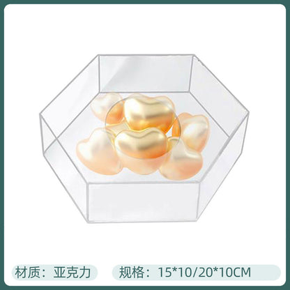 Acrylic Wedding Cake Stand, Transparent Round Multi-Layer Dessert Display Rack, Birthday Decoration Display