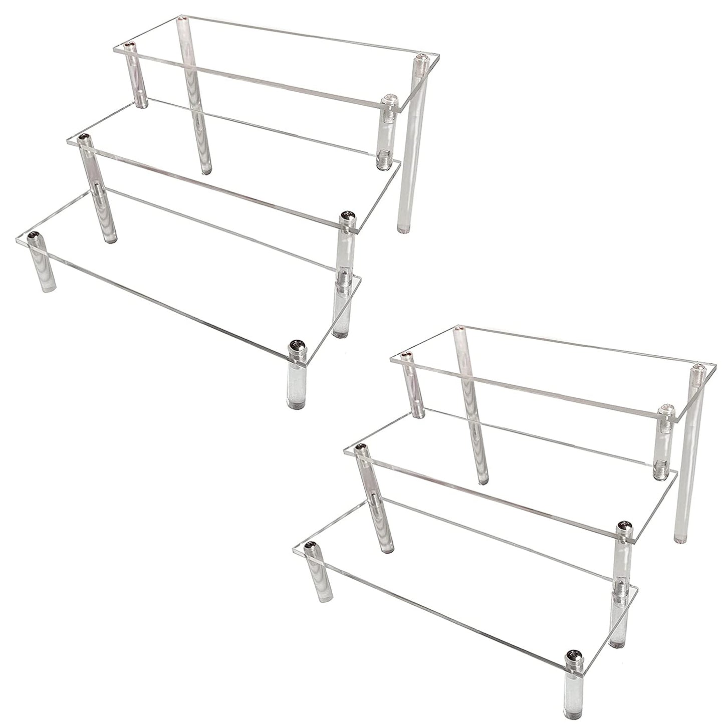 Display Stand Acrylic Riser,Perfume Organizer Clear Display Riser for Cupcake Dessert POP Figures Toy Tier Small Food Stand Risers for Display Makeup Step Cologne Skincare Lotion Cosmetics Fragrance