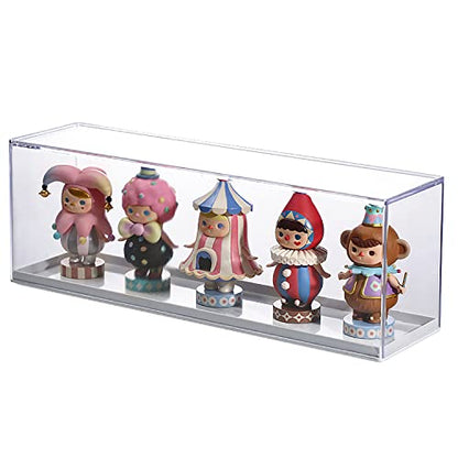 Clear Acrylic Display Case for Mini Desktop Storage Cabinet Organizer for Doll Toy Collectibles, Action Figures, Mini Figurines Dustproof Protection