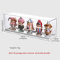 Clear Acrylic Display Case for Mini Desktop Storage Cabinet Organizer for Doll Toy Collectibles, Action Figures, Mini Figurines Dustproof Protection