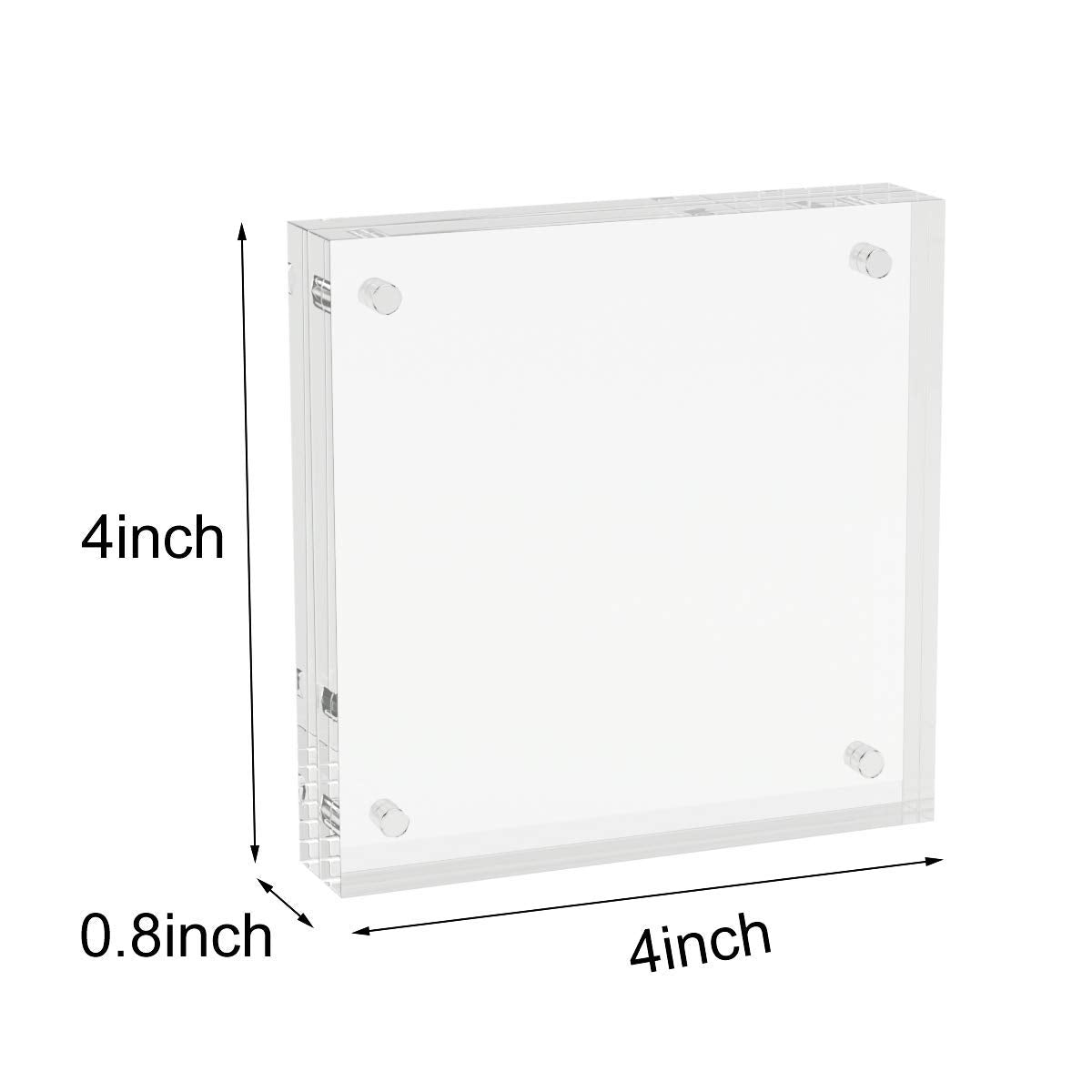 Acrylic Picture Frames Acrylic Photo Frame Magnetic Desktop Display Double Sided Acrylic Frame Freestanding Floating Frames