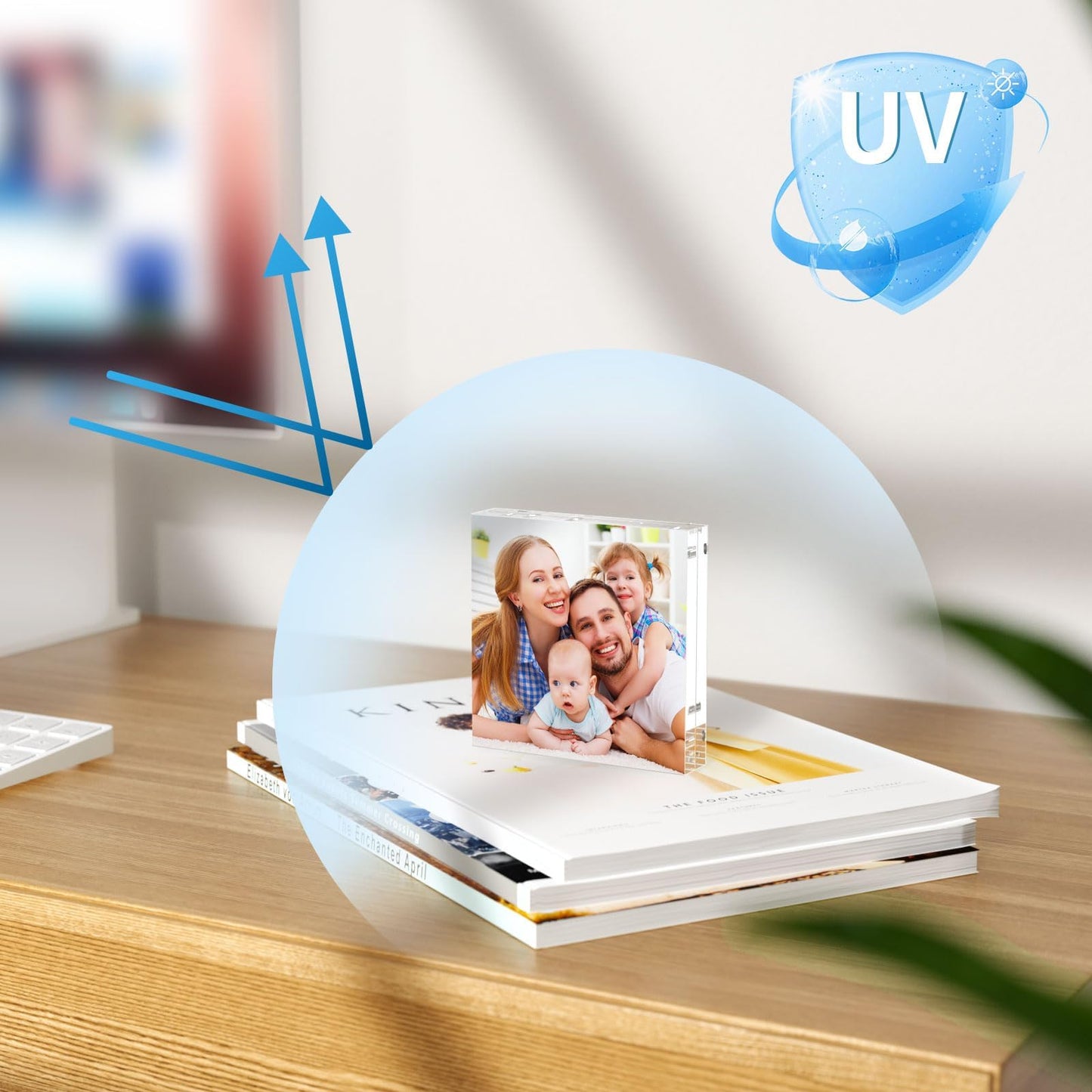 Acrylic Picture Frames Acrylic Photo Frame Magnetic Desktop Display Double Sided Acrylic Frame Freestanding Floating Frames