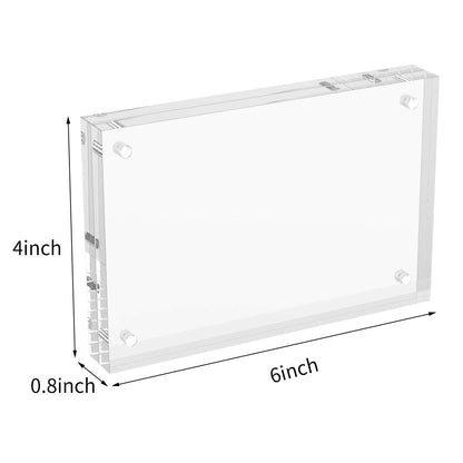 Acrylic Picture Frames Acrylic Photo Frame Magnetic Desktop Display Double Sided Acrylic Frame Freestanding Floating Frames