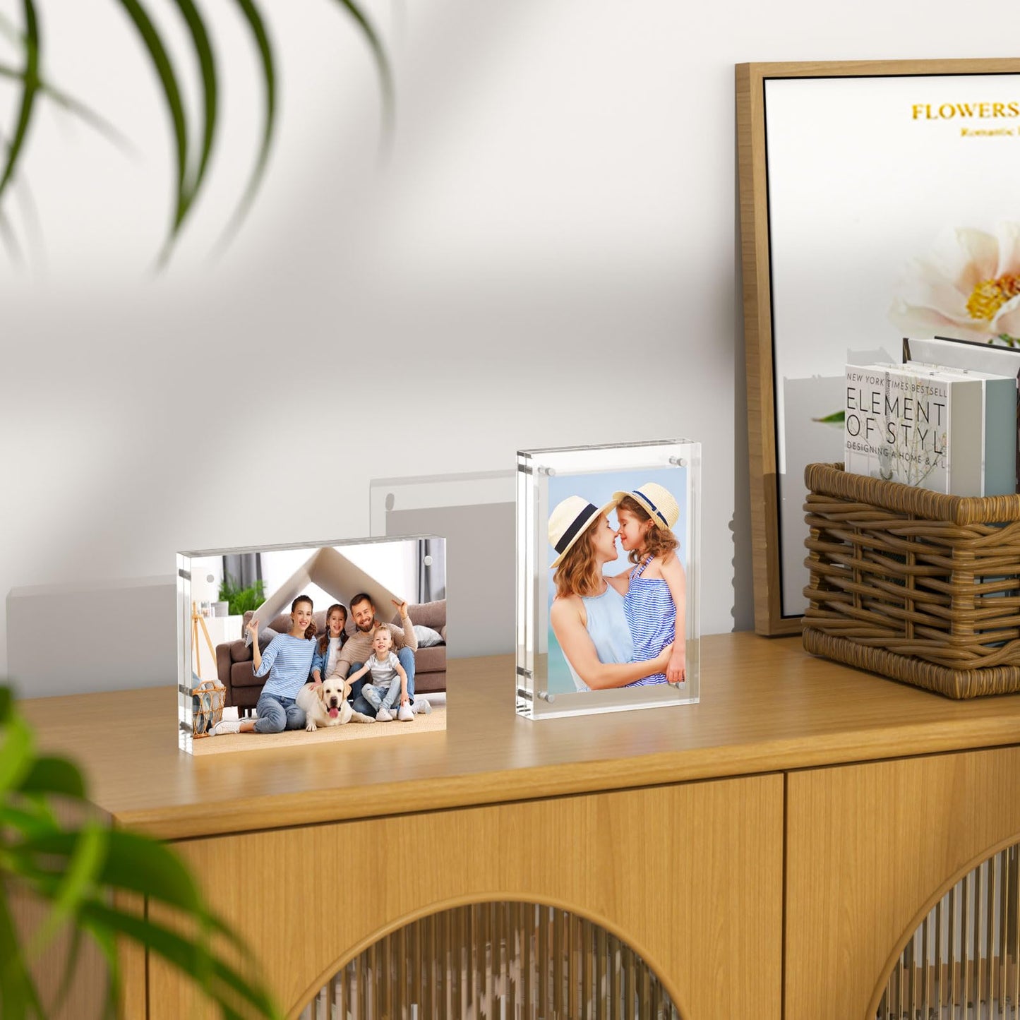 Acrylic Picture Frames Acrylic Photo Frame Magnetic Desktop Display Double Sided Acrylic Frame Freestanding Floating Frames