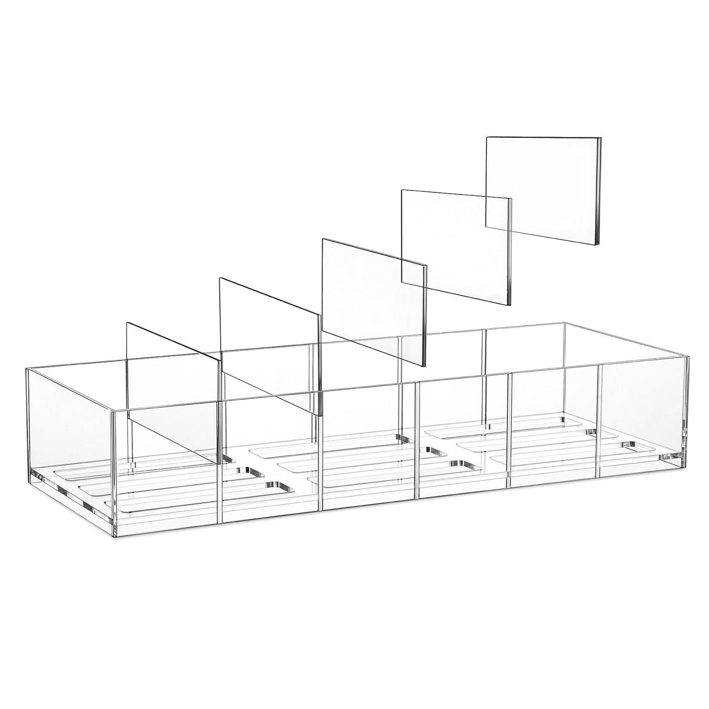 Acrylic Tumbler Lid Organizer, Cup Lid Organizer for Yeti Tumbler/Stanley Tumbler/Simple Modern Tumbler Lids, Tumbler Lid Holder for Kitchen Countertop