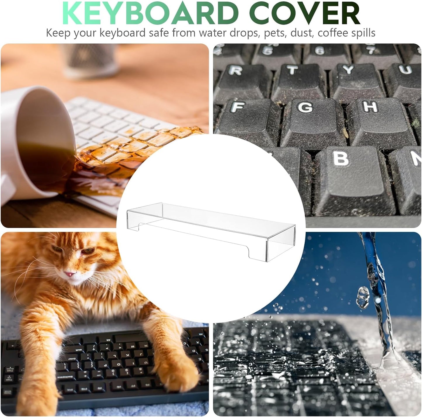 Acrylic Computer Keyboard Cover, Mechanical Keyboard Dust Cover PC Keyboard Cat Protector, Cat Keyboard Protector，Acrylic Computer Keyboard Cover, Mechanical Keyboard Dust Cover Keyboard Protector Cat Keyboard Covers