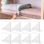 4 PCS Clear  Acrylic Tall Cabinet Shelf Dividers Organizer for Wood Shelves Closets