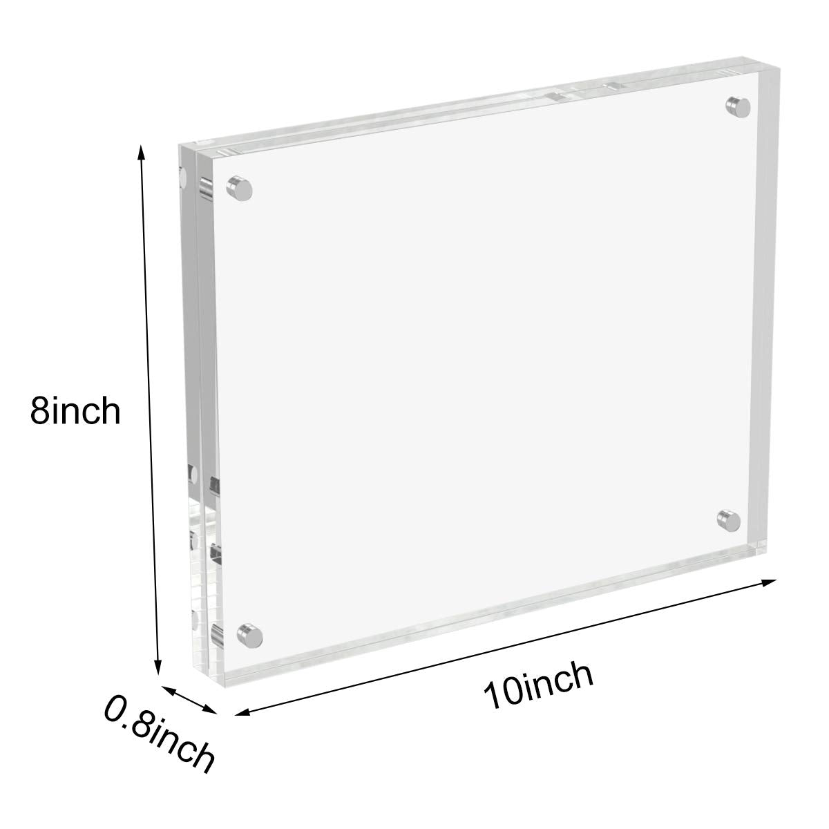 Acrylic Picture Frames Acrylic Photo Frame Magnetic Desktop Display Double Sided Acrylic Frame Freestanding Floating Frames