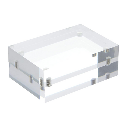 2 Pack Acrylic Picture Frames 2x3, Mini Wallet Size for Photos, Tabletop, Desktop