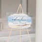 Custom Rectangular Acrylic Wedding Welcome Sign - Personalized Transparent Greeting Board for Elegant Wedding Reception Decor