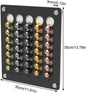 Coffee Pad Holder Wall | Acrylic Coffee Capsule Holder for 35 Capsules | Capsule Storage Capsule Dispenser Compatible with Universal Capsules