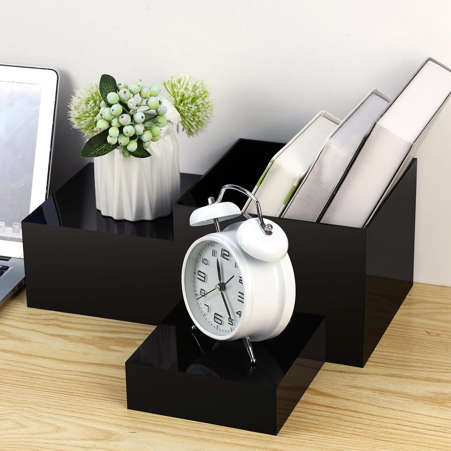 3 Pack Acrylic Display Boxes Cube Riser,Food Risers for Wedding ,Buffet Tables,Jewelry Display,for clothing storage.