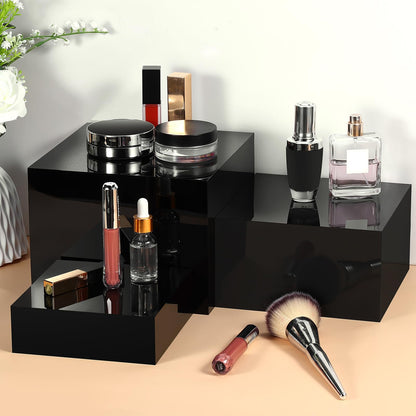 3 Pack Acrylic Display Boxes Cube Riser,Food Risers for Wedding ,Buffet Tables,Jewelry Display,for clothing storage.
