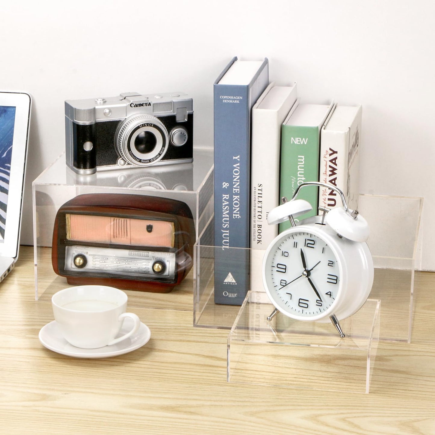 3 Pack Acrylic Display Boxes Cube Riser,Food Risers for Wedding ,Buffet Tables,Jewelry Display,for clothing storage.