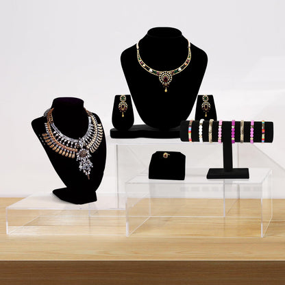 3 Pack Acrylic Display Boxes Cube Riser,Food Risers for Wedding ,Buffet Tables,Jewelry Display,for clothing storage.