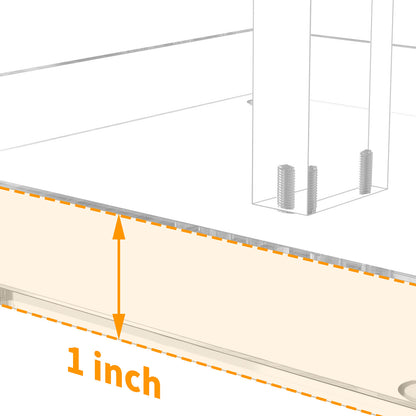 3-Tier Perfume Organizer, Clear Resin, Rectangular Tray, Sturdy Design, Space Saver, Convenient Access, Easy Assembly