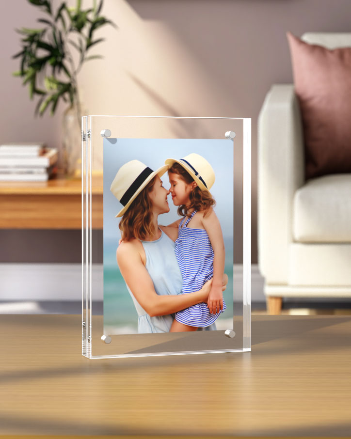 Acrylic Picture Frames Acrylic Photo Frame Magnetic Desktop Display Double Sided Acrylic Frame Freestanding Floating Frames