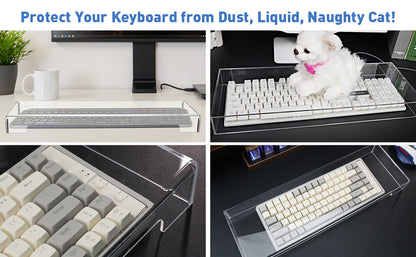 Acrylic Computer Keyboard Cover, Mechanical Keyboard Dust Cover PC Keyboard Cat Protector, Cat Keyboard Protector，Acrylic Computer Keyboard Cover, Mechanical Keyboard Dust Cover Keyboard Protector Cat Keyboard Covers