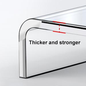 Acrylic Monitor Stand Riser and Laptop Stand - Clear Desk Accessories for Home and Office, White Aesthetic Decorations, iMac Organizer.