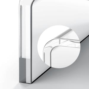 Acrylic Monitor Stand Riser and Laptop Stand - Clear Desk Accessories for Home and Office, White Aesthetic Decorations, iMac Organizer.