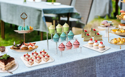 Display Stand Acrylic Riser,Perfume Organizer Clear Display Riser for Cupcake Dessert POP Figures Toy Tier Small Food Stand Risers for Display Makeup Step Cologne Skincare Lotion Cosmetics Fragrance