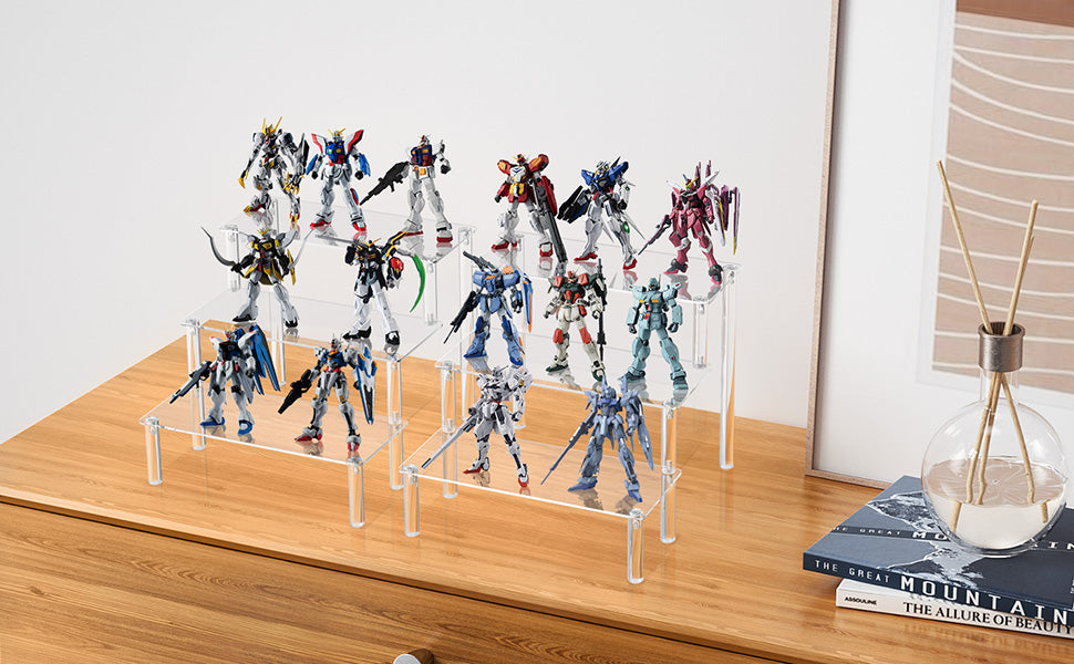 Display Stand Acrylic Riser,Perfume Organizer Clear Display Riser for Cupcake Dessert POP Figures Toy Tier Small Food Stand Risers for Display Makeup Step Cologne Skincare Lotion Cosmetics Fragrance