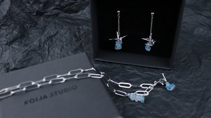 纸鹤与冰川-耳坠