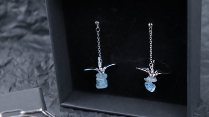 纸鹤与冰川-耳坠